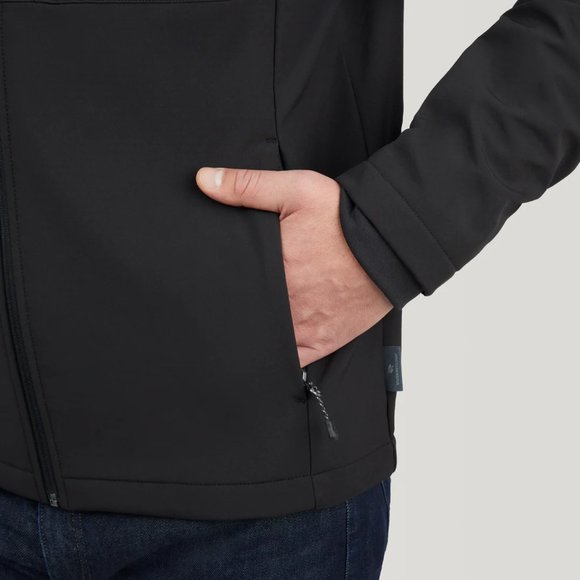 Free Country Men's 4-Way Stretch Super Soft Shell/Jacket Black XXL NWT - Picture 4 of 11